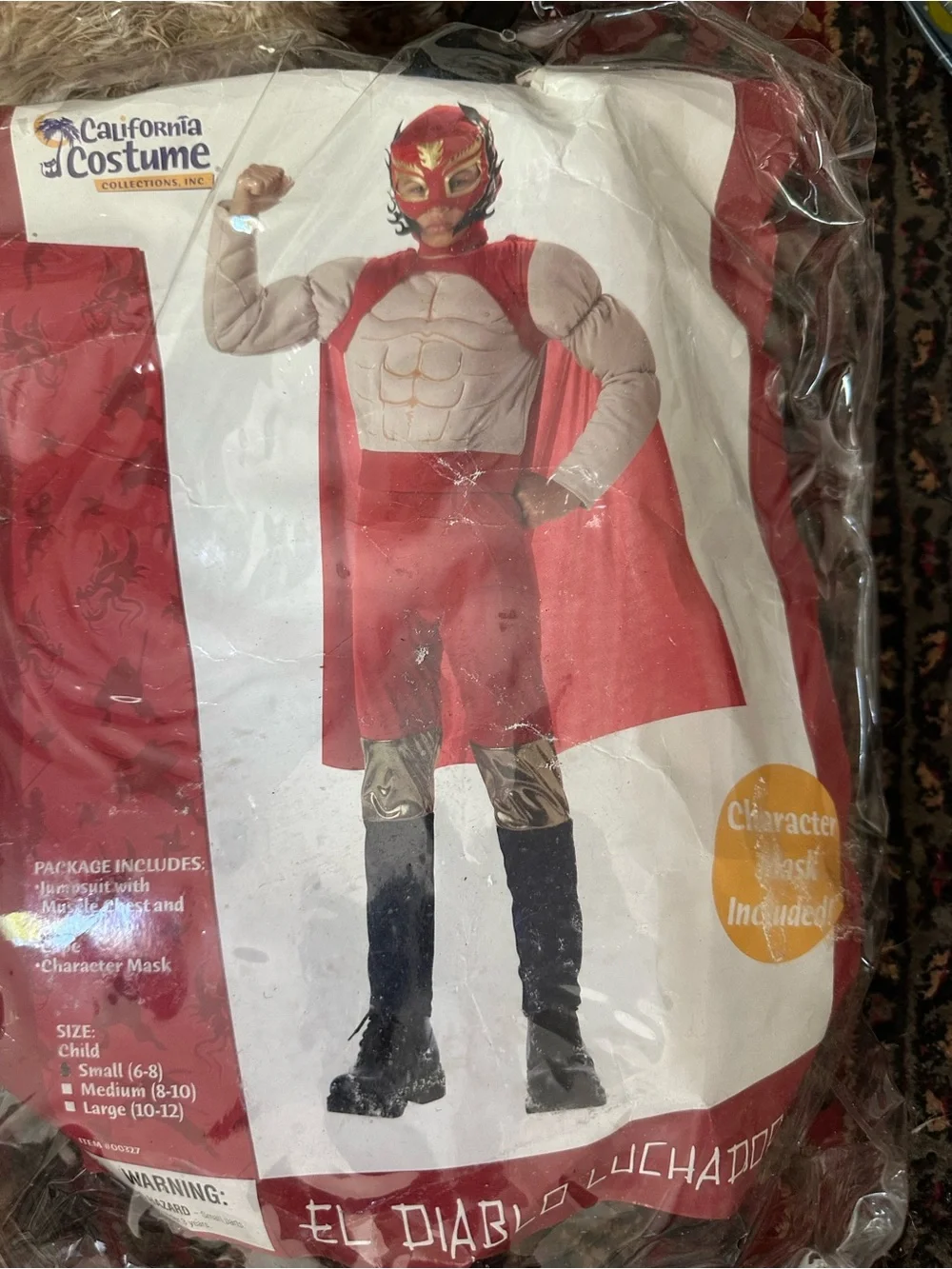 California Costumes Red and Cream El Diablo Luchadore